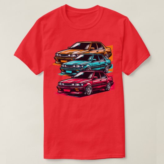 トヨタコロラ17 Tシャツ (デザイン正面)