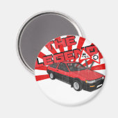 トヨタコロラAE86 マグネット (正面/裏面)