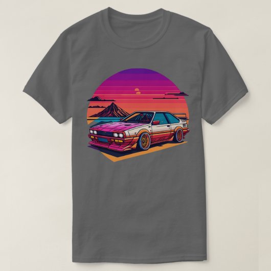 トヨタスプリングターTrueno AE86 Tシャツ (デザイン正面)