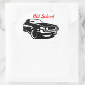 トヨタセリカオールドスクール 楕円形シール (バッグ)