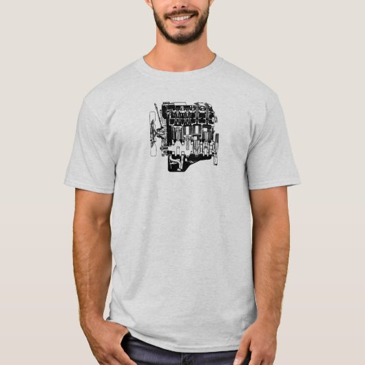 トヨタタコマ市2RZエンジン(1995-2004年) Tシャツ (正面)