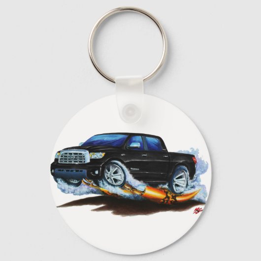 トヨタツンドラ(TOYOTA TNDRA)クルーマックスブラックトラック キーホルダー (正面)