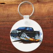 トヨタツンドラ(TOYOTA TNDRA)クルーマックスブラックトラック キーホルダー (正面)