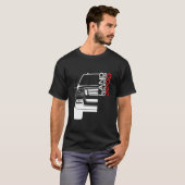 トヨタランドクルーザーJ200オフ車のロードカー Tシャツ (正面フル)