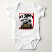 トヨタ私のお父さんの石 ベビーボディスーツ (正面)