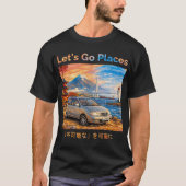 トヨタ・ガイア 場所を見に行こう Tシャツ (正面)