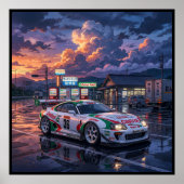 トヨタ スープラ A80 Castrol TOM'S ポスター (正面)