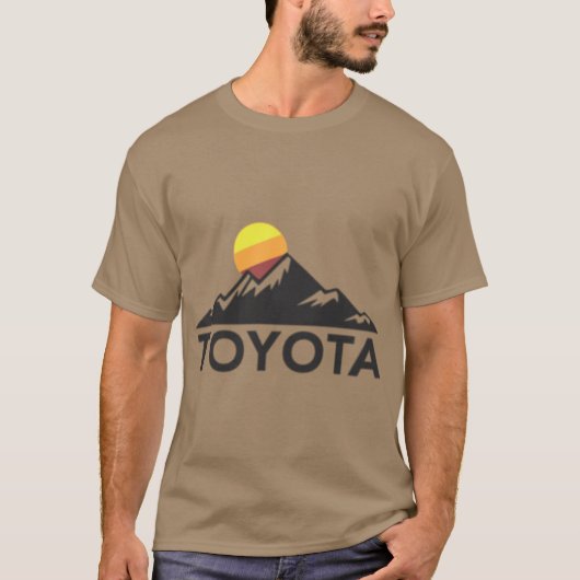 トヨタ マウンテン ロゴ スモール チェスト左 サイズ Tシャツ (正面)