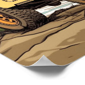 トヨタFJ40ランドクルーザー広場ポスター ポスター (角)