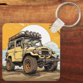 トヨタFJ40ランドクルーザー4x4キーチェーン キーホルダー (裏面)