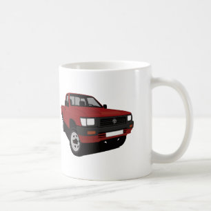 トヨタHiluxの積み込み赤2つのxのイメージ コーヒーマグカップ