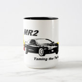 トヨタMR2、20代のマグカップを叩く ツートーンマグカップ (中央)