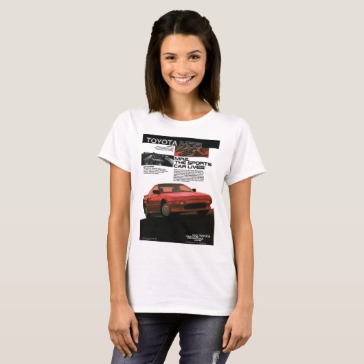 トヨタMR2 AW11624 Tシャツ (正面フル)