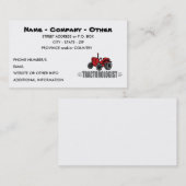 トラおもしろいクター·ラブ 名刺 (正面/裏面)