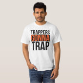 トラおもしろいッピングシャ男性へツ Tシャツ (正面フル)
