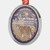 トラおよびドラゴン メタルオーナメント (左)