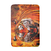 トラおよび炎 バスマット (正面縦)