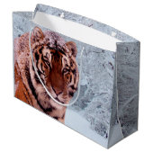 トラおよび雪 ラージペーパーバッグ (裏面アングル)