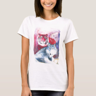 トラかオオカミ Tシャツ