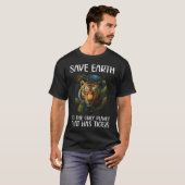 トラがいる唯一の惑星を守れ Tシャツ (正面フル)