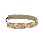 トラが付いている熱帯花パターン アスレチックヘッドバンド (左)
