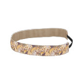 トラが付いている熱帯花パターン アスレチックヘッドバンド (右)