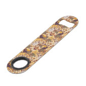 トラが付いている熱帯花パターン スピード栓抜き (正面アングル)