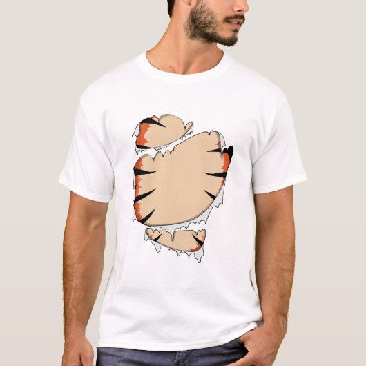 トラのための楽しいハロウィン クール ハロウィン Tシャツ (正面)
