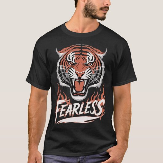 トラのように恐れ知らず Tシャツ (正面)