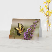 トラのアゲハチョウカード カード (黄色い花)