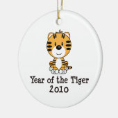 トラのオーナメントの年 セラミックオーナメント (左)