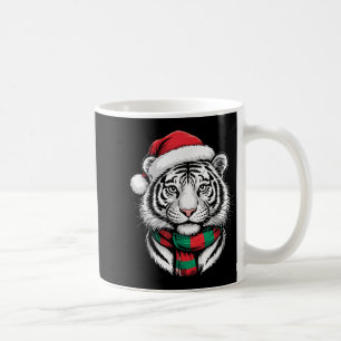 トラのクリスマスサンタ帽子 F クリスマスコスチューム コーヒーマグカップ