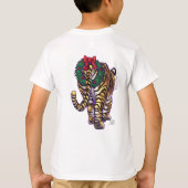トラのクリスマス Tシャツ (裏面)
