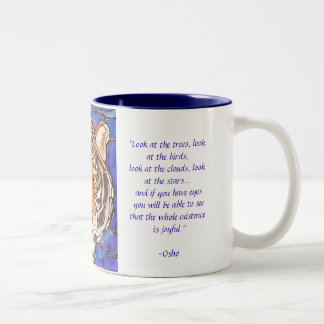 トラのステンドグラスまたはモザイク芸術多くのプロダクト!! ツートーンマグカップ