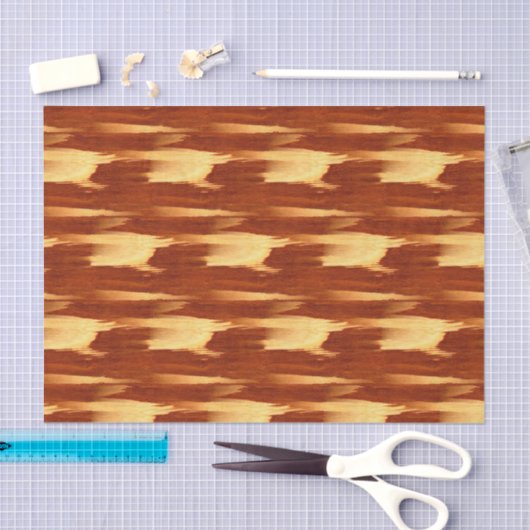 トラのストライプなタケ木製の穀物の一見 薄葉紙 (クラフト)