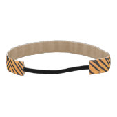 トラのストライプなパターン アスレチックヘッドバンド (裏面)