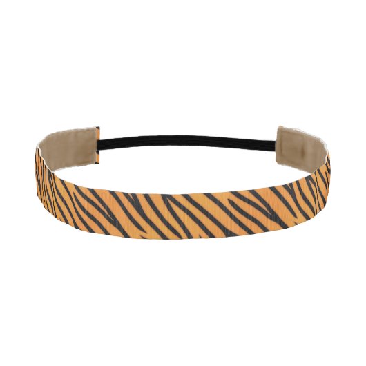 トラのストライプなパターン アスレチックヘッドバンド (正面)