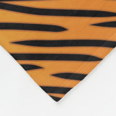 トラのストライプなパターン フリースブランケット (角)