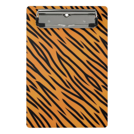 トラのストライプなパターン ミニクリップボード (正面)