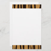 トラのストライプな文房具 便箋 (正面/裏面)