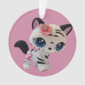 トラのストライプのな子猫のオーナメント オーナメント (正面)