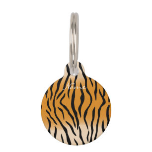 トラのストライプ柄 サンダーコーブ ペット　ネームタグ