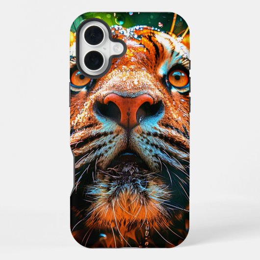 トラのスマホケース iPhoneケース (裏面)