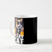 トラのトラックスーツを着た可愛い猫 コーヒーマグカップ (正面左)