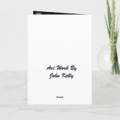 トラのバースデー・カード カード (裏面)