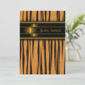 トラのパーティー招待状テンプレート 招待状 (スタンド正面)