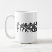 トラのフットボールのマグ コーヒーマグカップ (左)