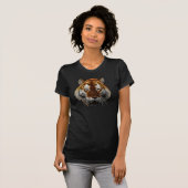 トラのフラクタル Tシャツ (正面フル)