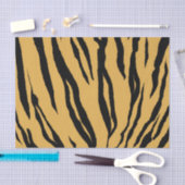 トラのプリントのティッシュペーパー 薄葉紙 (クラフト)