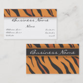 トラのプリントの名刺 名刺 (正面/裏面)